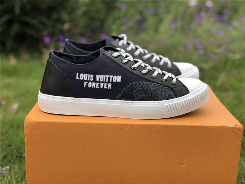 Louis vuitton tattoo sneaker boot Low Black(98% Authentic quality)